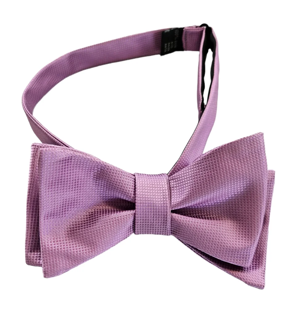 Lavender Textured Silk Bow Tie